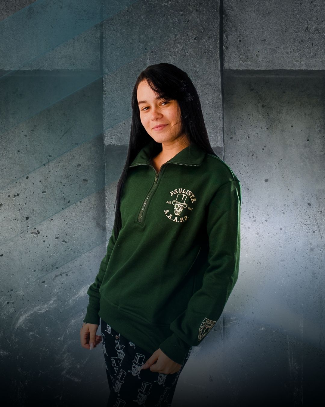 Moletom Quater zip, sweter, suéter